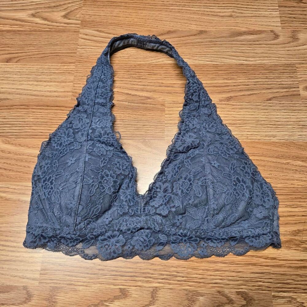 Gilly Hicks Women's Blue Halter Bralette